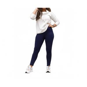 NEW JULIA ROSE nicole fleece full length with pocket leggings in navy